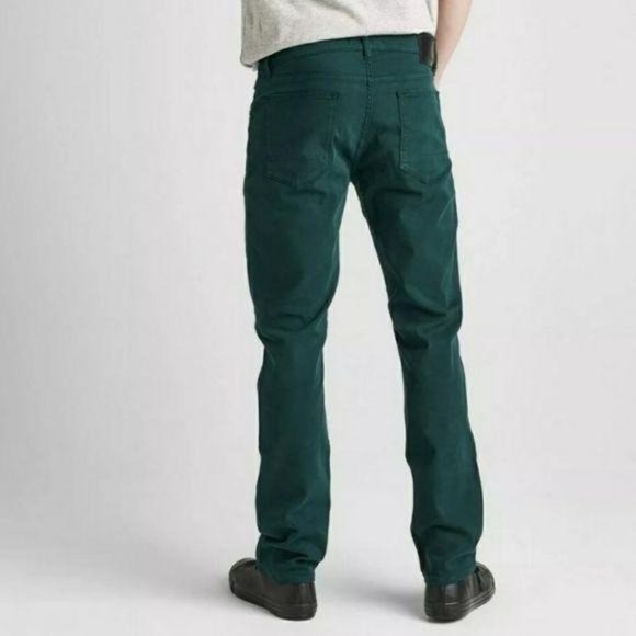 Hudson Blake Slim Straight Fit Teal Pants - Picture 4 of 7